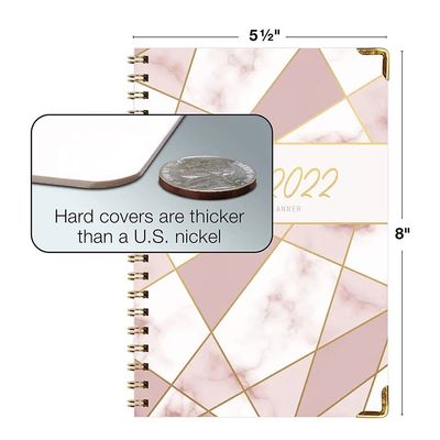 FSC Certificate Hardcover Lined Notebook , Daily Task Planner Notebook Pink