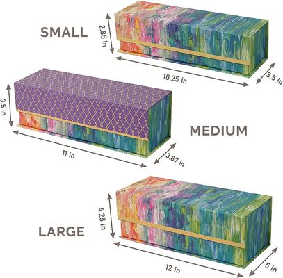 Offset Printing 12 Inch Paperboard Gift Boxes Small Magnetic Gift Box For Pencil