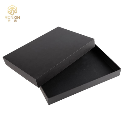 Black Art Paper Paperboard Gift Boxes For Clothing Package