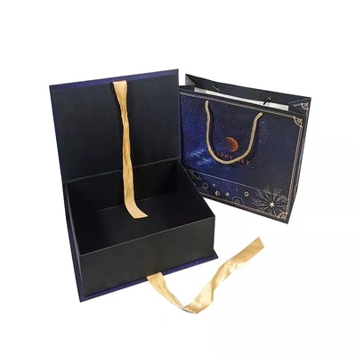 Eco Friendly CMYK Book Cardboard Boxes Embossing Logo